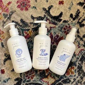 MONAT Junior shampoo, conditioner and detangler trio